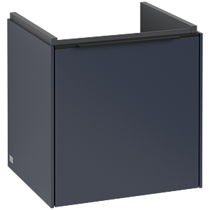 Subway 3.0 Villeroy et Boch vasque C58201VQ 42,3x42,9x37,75cm, charnière à droite / poignée noir volcan, bleu marine