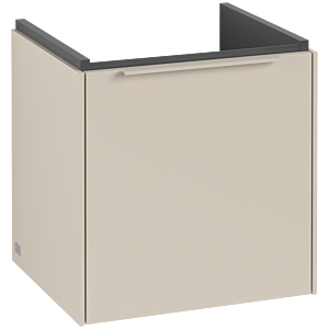 Villeroy and Boch Subway 3.0 vanity unit C58202VN 42.3x42.9x37.75cm, hinge right / handle monochrome, cashmere gray