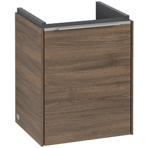 Villeroy und Boch Subway 3.0 Waschtisch-Unterschrank C58300VH 35,1x42,9x30,9cm, Schanier links/Griff Aluminium glänzend, arizona oak