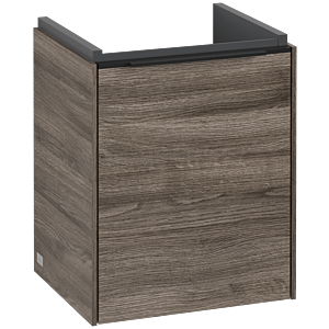 Villeroy und Boch Subway 3.0 Waschtisch-Unterschrank C58301RK 35,1x42,9x30,9cm, Schanier links/Griff Volcano black, stone oak