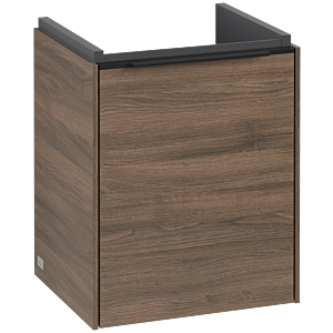 Subway 3.0 Villeroy et Boch vasque C58301VH 35,1x42,9x30,9cm, charnière gauche / poignée Volcano black, arizona oak
