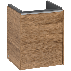 Villeroy and Boch Subway 3.0 vanity unit C58400RH 35.1x42.9x30.9cm, hinge right / handle aluminum glossy, kansas oak