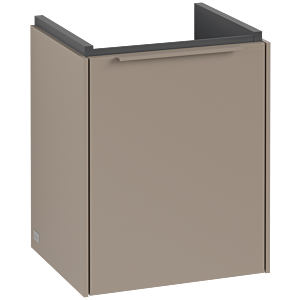 Villeroy and Boch Subway 3.0 vanity unit C58402VM 35.1x42.9x30.9cm, hinge right / handle monochrome, taupe