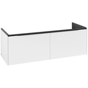 Subway 3.0 Villeroy et Boch vasque C60101VF 127,2x42,9x47,8cm, sans LED / poignée Volcano noir, blanc pur