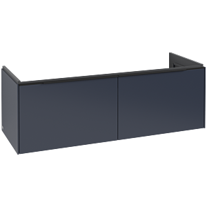 Villeroy und Boch Subway 3.0 Waschtisch-Unterschrank C60101VQ 127,2x42,9x47,8cm, ohne LED/Griff Volcano black, marine blue