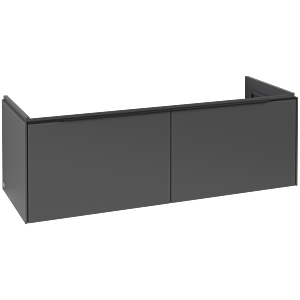 Subway 3.0 Villeroy et Boch vasque C601L1VR 127,2x42,9x47,8cm, avec LED / poignée Volcano noir, graphite