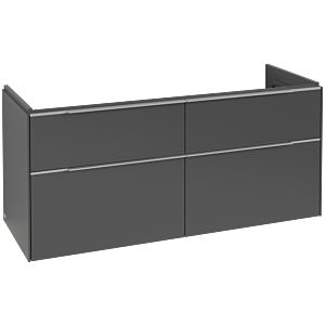 Villeroy and Boch Subway 3.0 vanity unit C602L0VR 127.2x57.6x47.8cm, with LED / handle aluminum glossy, graphite