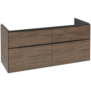 Subway 3.0 Villeroy et Boch vasque C602L1VH 127,2x57,6x47,8cm, avec LED / poignée Volcano black, arizona oak