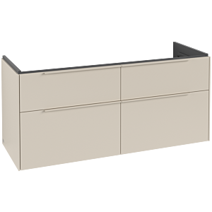 Villeroy and Boch Subway 3.0 vanity unit C602L2VN 127.2x57.6x47.8cm, with LED / handle monochrome, cashmere gray