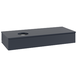 Meuble vasque Villeroy &amp; Boch Antao K11110HG 120 x 19 x 50 cm, plan vasque laqué, laque mate bleu nuit