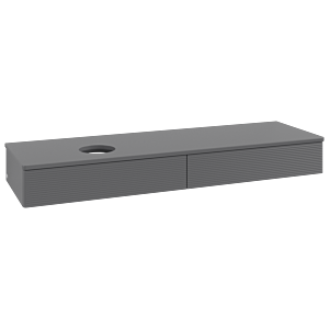 Villeroy & Boch Antao Waschtischunterschrank 1600x190x500mm K15110GK mit Struktur FK/AP: GK/0