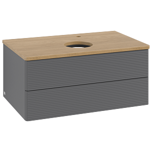 Villeroy & Boch Antao Waschtischunterschrank 800x360x500mm K19151GK mit Struktur FK/AP: GK/1