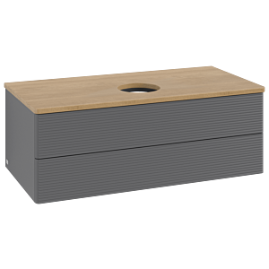 Villeroy & Boch Antao Waschtischunterschrank 1000x360x500mm K20111GK mit Struktur FK/AP: GK/1