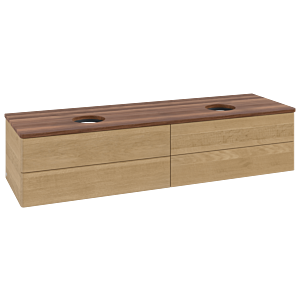 Meuble sous-vasque Villeroy &amp; Boch Antao 1600x360x500mm K28012HN FK/AP: HN/2