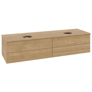 Villeroy & Boch Antao Waschtischunterschrank 1600x360x500mm K28111HN mit Struktur FK/AP: HN/1
