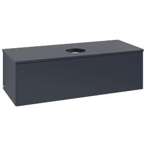 Villeroy und Boch Antao Waschtisch-Unterschrank K32010HG 120x36x50cm, Waschbeckenplattenfarbe Lack, midnight blue matt lacquer