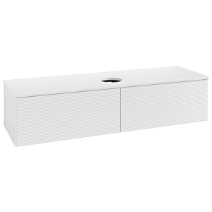 Meuble vasque Villeroy &amp; Boch Antao K36110GF 160 x 36 x 50 cm, couleur du plan vasque : laque blanche brillante