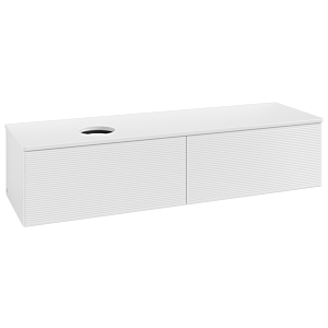 Villeroy und Boch Antao Waschtisch-Unterschrank K37110GF 160x36x50cm, Waschbeckenplattenfarbe Lack, glossy white lacquer