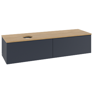 Villeroy & Boch Antao Waschtischunterschrank 1600x360x500mm K37111HG mit Struktur FK/AP: HG/1