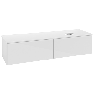 Villeroy &amp; Boch Antao vanity unit K38010GF 160x36x50cm, washbasin top color: glossy white lacquer