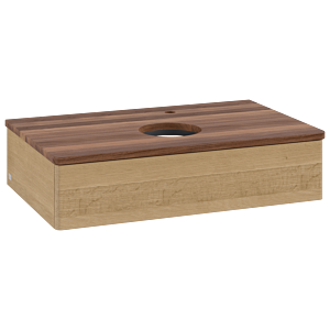 Villeroy & Boch Antao Waschtischunterschrank 800x190x500mm L08052HN mit Beleuchtung FK/AP: HN/2