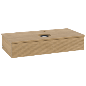 Villeroy & Boch Antao Waschtischunterschrank 1000x190x500mm L09151HN mit Beleuchtung mit Struktur FK/AP: HN/1