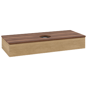 Villeroy & Boch Antao Waschtischunterschrank 1200x190x500mm L10112HN mit Beleuchtung mit Struktur FK/AP: HN/2