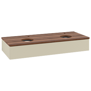 Villeroy & Boch Antao Waschtischunterschrank 1200x190x500mm L13152HJ mit Beleuchtung mit Struktur FK/AP: HJ/2
