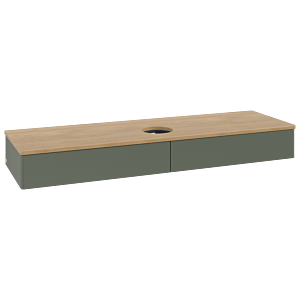 Villeroy &amp; Boch Antao vanity unit 1600x190x500mm L14011HL with lighting FK/AP: HL/1