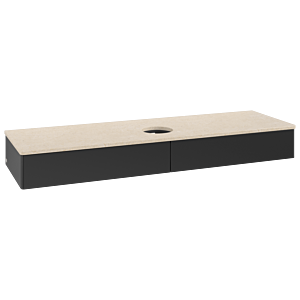 Meuble sous-vasque Villeroy &amp; Boch Antao 1600x190x500mm L14013PD avec éclairage FK/AP: PD/3
