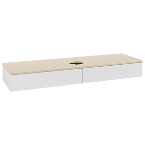 Villeroy &amp; Boch Antao vanity unit 1600x190x500mm L14053GF with lighting FK/AP: GF/3
