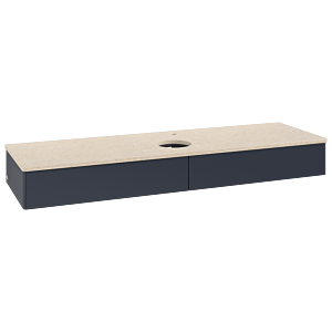 Villeroy & Boch Antao Waschtischunterschrank 1600x190x500mm L14053HG mit Beleuchtung FK/AP: HG/3