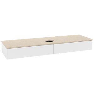 Meuble sous-vasque Villeroy &amp; Boch Antao 1600x190x500mm L14053MT avec éclairage FK/AP: MT/3