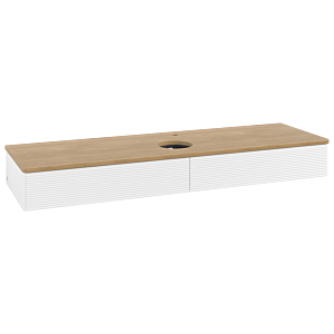 Meuble sous-vasque Villeroy &amp; Boch Antao 1600x190x500mm L14151MT avec éclairage avec structure FK/AP: MT/1