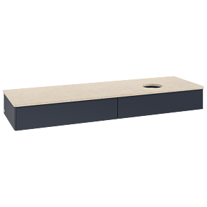 Villeroy &amp; Boch Antao vanity unit 1600x190x500mm L16013HG with lighting FK/AP: HG/3