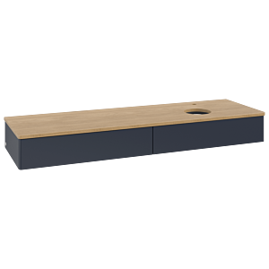Villeroy &amp; Boch Antao vanity unit 1600x190x500mm L16051HG with lighting FK/AP: HG/1