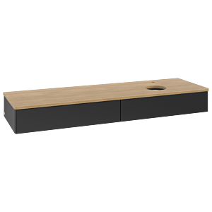 Villeroy &amp; Boch Antao vanity unit 1600x190x500mm L16051PD with lighting FK/AP: PD/1