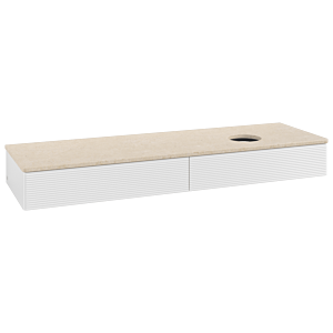 Villeroy & Boch Antao Waschtischunterschrank 1600x190x500mm L16113GF mit Beleuchtung mit Struktur FK/AP: GF/3
