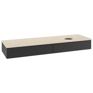 Villeroy & Boch Antao Waschtischunterschrank 1600x190x500mm L16113PD mit Beleuchtung mit Struktur FK/AP: PD/3