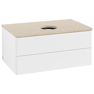 Villeroy & Boch Antao Waschtischunterschrank 800x360x500mm L19113MT mit Beleuchtung mit Struktur FK/AP: MT/3