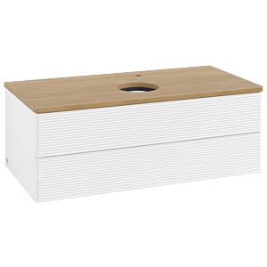 Villeroy & Boch Antao Waschtischunterschrank 1000x360x500mm L20151MT mit Beleuchtung mit Struktur FK/AP: MT/1