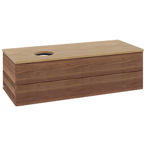 Villeroy & Boch Antao Waschtischunterschrank 1200x360x500mm L22111HM mit Beleuchtung mit Struktur FK/AP: HM/1