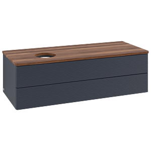 Villeroy & Boch Antao Waschtischunterschrank 1200x360x500mm L22112HG mit Beleuchtung mit Struktur FK/AP: HG/2