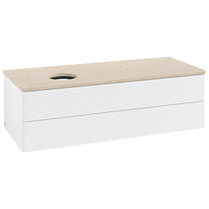 Villeroy & Boch Antao Waschtischunterschrank 1200x360x500mm L22113MT mit Beleuchtung mit Struktur FK/AP: MT/3