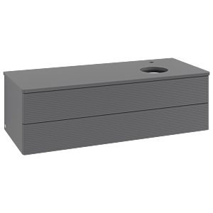 Villeroy & Boch Antao Waschtischunterschrank 1200x360x500mm L23150GK mit Beleuchtung mit Struktur FK/AP: GK/0