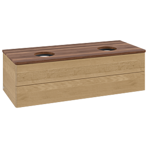 Meuble sous-vasque Villeroy &amp; Boch Antao 1200x360x500mm L24012HN avec éclairage FK/AP: HN/2