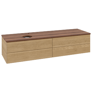 Villeroy & Boch Antao Waschtischunterschrank 1600x360x500mm L26052HN mit Beleuchtung FK/AP: HN/2