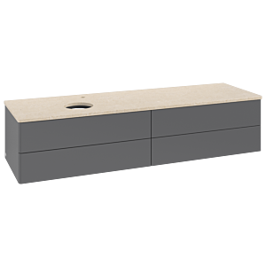 Meuble sous-vasque Villeroy &amp; Boch Antao 1600x360x500mm L26053GK avec éclairage FK/AP: GK/3