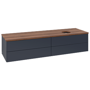 Meuble sous-vasque Villeroy &amp; Boch Antao 1600x360x500mm L27012HG avec éclairage FK/AP: HG/2