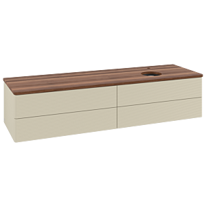 Villeroy & Boch Antao Waschtischunterschrank 1600x360x500mm L27152HJ mit Beleuchtung mit Struktur FK/AP: HJ/2